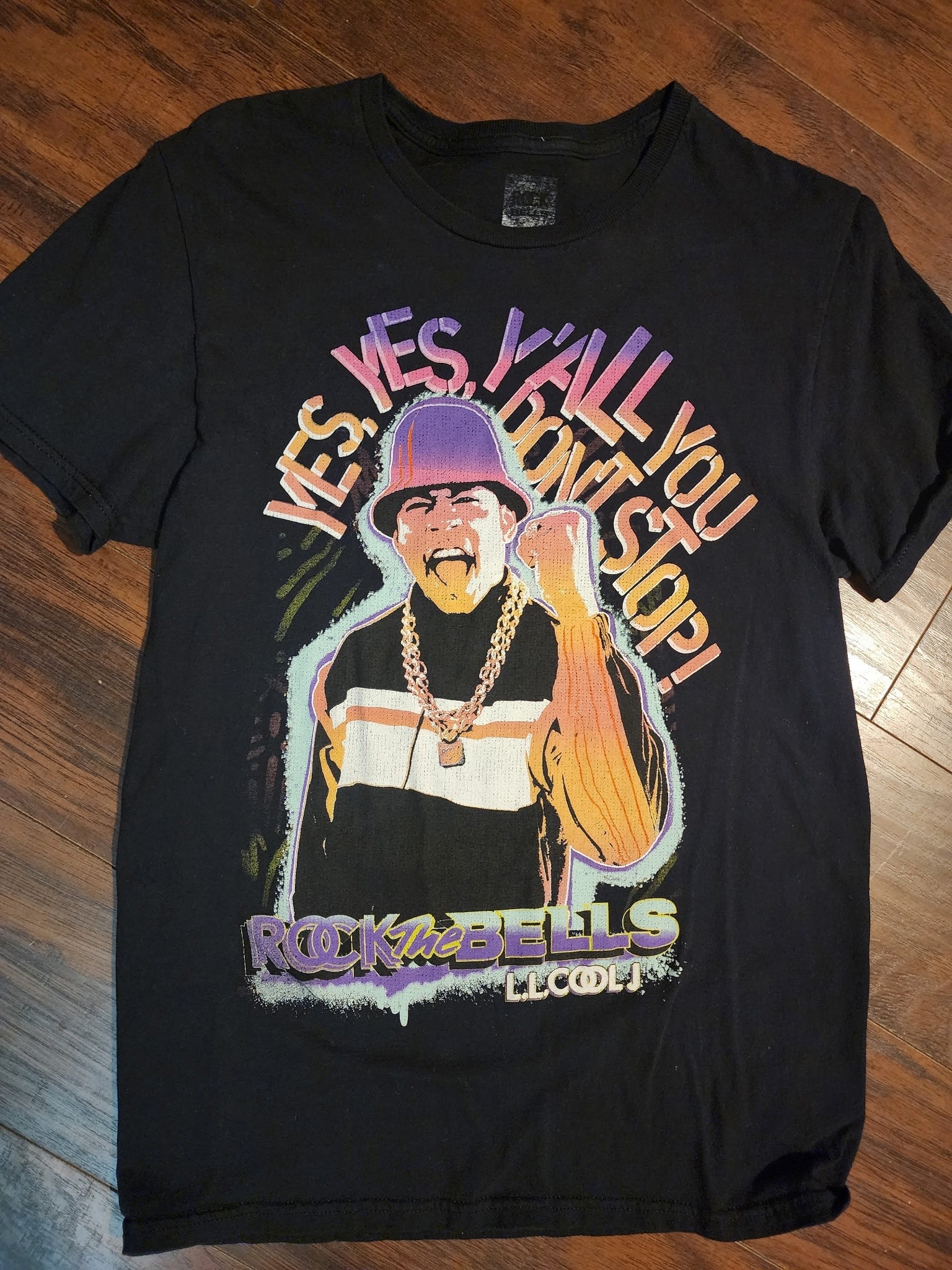 Vintage Graphic 'Yes, Yes, Y'all' Black Tee